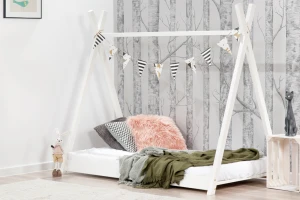 Łóżko 180x80cm Cheeky Monkey Tipi kolor biały