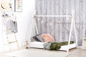 Łóżko 160x80cm Cheeky Monkey Tipi kolor biały