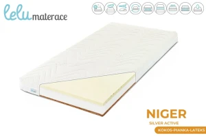 Materac NIGER SILVER ACTIVE kokos-pianka-lateks 10cm
