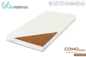 Materac 90x40cm COMO BABY SILVER ACTIVE pianka-kokos 8cm